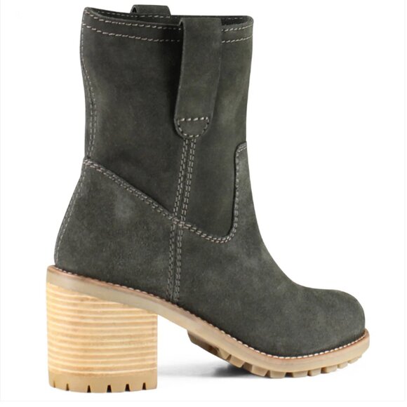 NEW DIBA TRUE Suede Chloe Mae Mid Shaft Boots in camel for women 825 4m2 - Picture 5 of 12